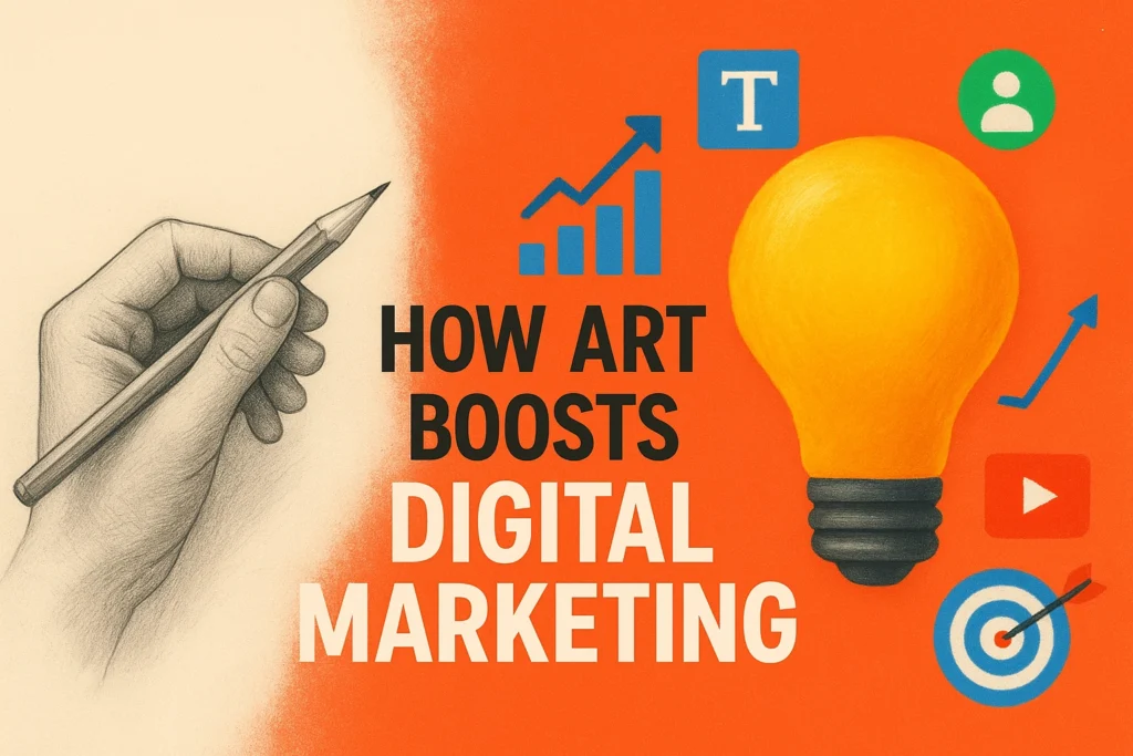 🎨 From Sketch to Screen: How Traditional Art Elevates Digital Marketing and Graphic Design